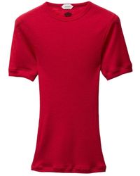 Versace - Wool Top With Short Sleeves - Lyst