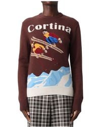 MC2 Saint Barth - Patterned Intarsia-Knit Jumper - Lyst