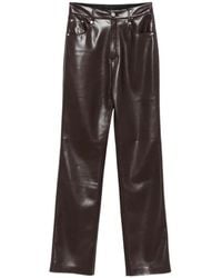 Nanushka - Five-Pocket Leather Trousers - Lyst