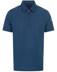 Kiton - Quarter-Zip Short-Sleeve Polo Shirt - Lyst