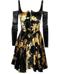 Versace Jeans Couture - Couture Chain Couture Printed Corset Dress - Lyst
