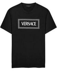Versace - Logo Printed Crewneck T-Shirt - Lyst