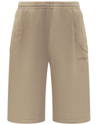 Off-White c/o Virgil Abloh - Logo Detailed High Waist Shorts - Lyst