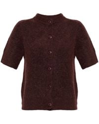 Samsøe & Samsøe - Button-Fastening Short-Sleeved Cardigan - Lyst
