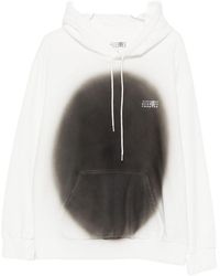 MM6 by Maison Margiela - Long-Sleeved Drawstring Hoodie - Lyst