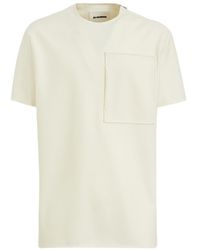 Jil Sander - Zip-Detailed Crewneck T-Shirt - Lyst