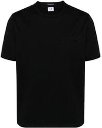 C.P. Company - Logo-Embroidered Cotton T-Shirt - Lyst