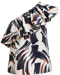 Essentiel Antwerp - Ruffled-Neck Blouse - Lyst
