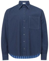 JW Anderson - Jw Anderson Patchwork Striped Shirt - Lyst