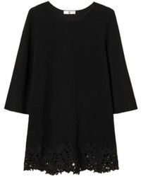 Twinset - Lace-Hem Quarter-Sleeve Tunic - Lyst