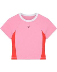 CASABLANCA - Open-Back Cropped T-Shirt - Lyst