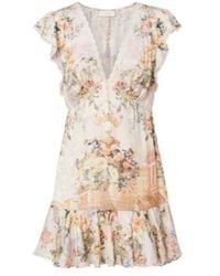 CAMILLA - Embellished Floral Lace-Trimmed Minidress - Lyst