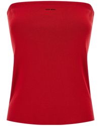 Miu Miu - Cotton Knit Tube Top - Lyst