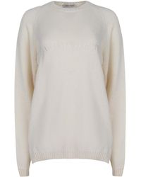 Alberta Ferretti - Crew Neck Sweater - Lyst