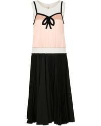 Marni - Bow Satin Dress - Lyst