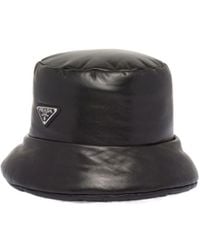 Prada - Logo-Enamelled Padded Designed Bucket Hat - Lyst