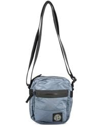 Stone Island - Logo Patch Zipped Messenger Bag - Lyst