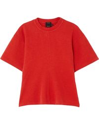 Proenza Schouler - Crew Neck Knitted T-Shirt - Lyst