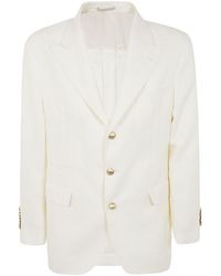 Brunello Cucinelli - Single-Breasted Curved Hem Blazer - Lyst