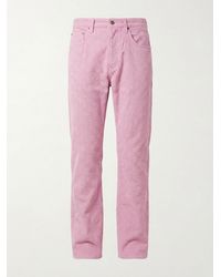 Gucci - Dyed Gg Cotton Denim Jacquard Pants - Lyst