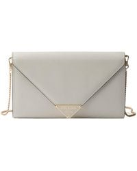 Prada - Logo Plaque Foldover Top Mini Shoulder Bag - Lyst