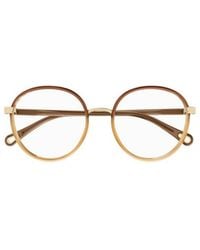Chloé - Chloé Eyewear Round Frame Glasses - Lyst