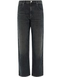 Isabel Marant - Logo Patch Straight-Leg Jeans - Lyst