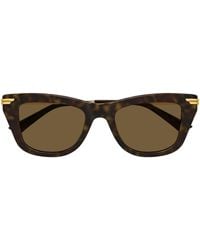 Bottega Veneta - Eyewear Cat-Eye Frame Sunglasses - Lyst