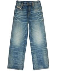 DIESEL - 1982 D-Hakou-Fsj1 Wide-Leg Jeans - Lyst