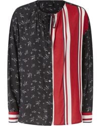 Pinko - Bird-Print Striped Top - Lyst