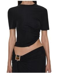 Christopher Esber - Bezel Quartz Ruched T-Shirt - Lyst