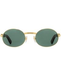 Cartier - Giverny Oval Frame Sunglasses - Lyst