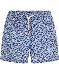 Kiton - Patterned Beach Boxers - Lyst