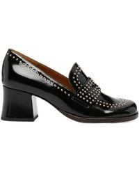Chie Mihara - Stud-Embellished Leather Loafers - Lyst