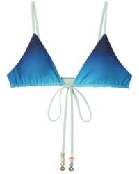 CASABLANCA - Gradient Triangle Bikini Top Beachwear - Lyst
