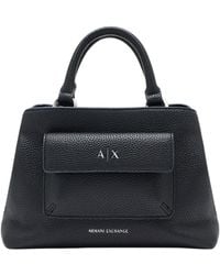 ARMANI EXCHANGE - Logo-Detail Pocket Tote Bag - Lyst