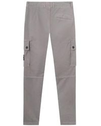 Stone Island - Slim-Fit Cargo Trousers With Zip Hand Pockets - Lyst