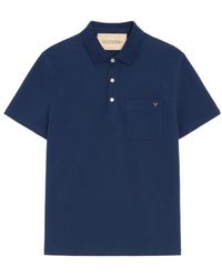 Valentino - Vgold Short-Sleeved Polo Shirt - Lyst