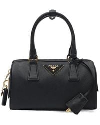 Prada - Triangle-Patch Zipped Tote Bag - Lyst