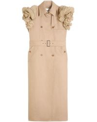 Max Mara - Puffed-Sleeve Double-Breasted Overcoat - Lyst