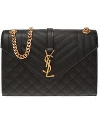 Saint Laurent - Matelassé Envelope Medium Shoulder Bag - Lyst