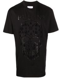 Philipp Plein - Logo Print Short-Sleeved T-Shirt - Lyst