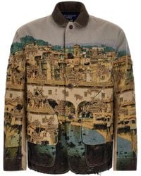 Junya Watanabe - Jacquard Frayed Jacket - Lyst
