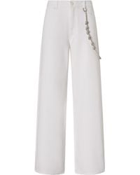 Pinko - Loose Wide-Leg Trousers - Lyst