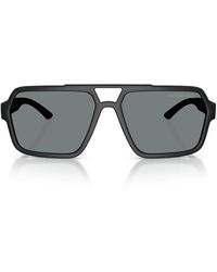 Prada Linea Rossa - Prada Eyewear Aviator Sunglasses - Lyst