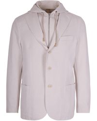 Eleventy - Drawstring Hooded Jacket - Lyst