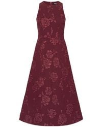ROTATE BIRGER CHRISTENSEN - Jacquard Flared Dress Dark - Lyst