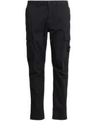 Stone Island - Stretch Cotton Twill Pants - Lyst