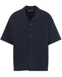 Studio Nicholson - Agios Boxy Short-Sleeve Shirt - Lyst