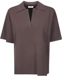 P.A.R.O.S.H. - P.A.R.O..H. Knit Polo-Collar Top - Lyst